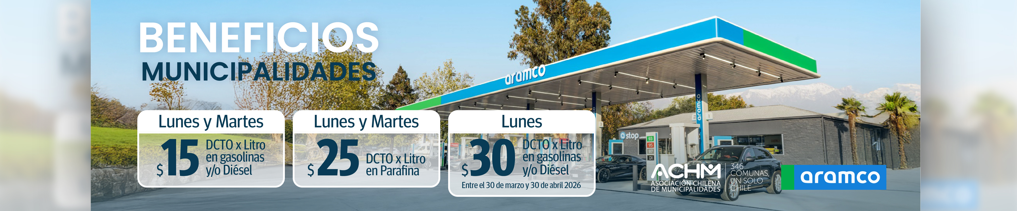 Descuentos en combustibles y parafina para vecinos y vecinas